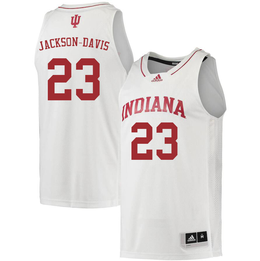 Men #23 Trayce Jackson-Davis Indiana Hoosiers College Basketball Jerseys Sale-White - Click Image to Close